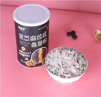 稀谷樂(lè)黑芝麻核桃桑葚粉早餐食品黑芝麻糊代餐粉沖飲即食五谷雜糧粉