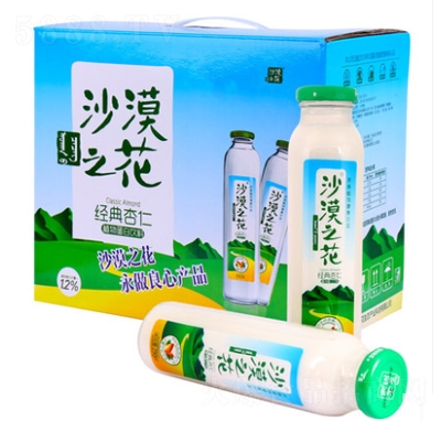 內(nèi)蒙沙漠之花國產(chǎn)飲料植物蛋白杏仁奶杏仁乳禮盒裝整箱杏仁露