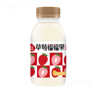 奶牛夢工場真源草莓福福果風(fēng)味酸奶