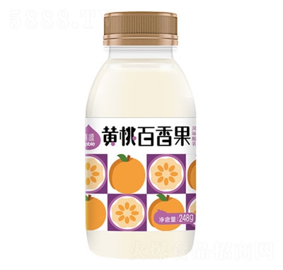 奶牛夢工場真源黃桃百香果風(fēng)味酸乳酸奶