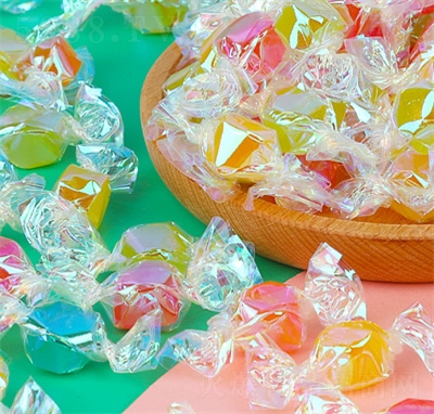 五季青115g千紙鶴糖果炫彩混合水果味硬糖休閑酸甜果汁糖婚慶喜糖