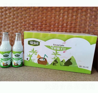 豪園生榨椰子汁300mlX24