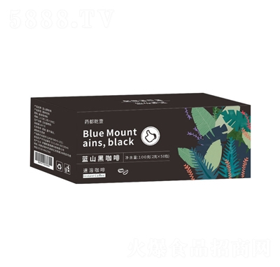 藥都乾壹藍山黑咖啡150克速溶咖啡飲料