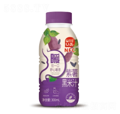 谷物U品紫薯黑米汁300ml