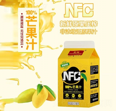 友州NFC芒果汁果汁飲料458ml