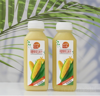 谷物U品R糖鮮榨玉米汁飲品300毫升植物飲料招商代理