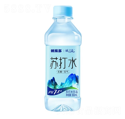 優(yōu)樂多蘇打水原味蘇打飲品365ml