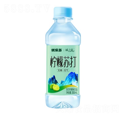 優(yōu)樂多蘇打水檸檬蘇打飲品365ml