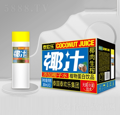 泰歡樂椰汁植物蛋白飲料380mlX15瓶
