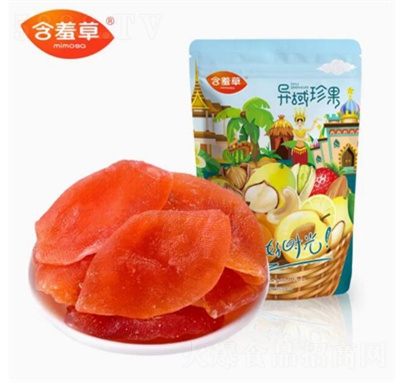 含羞草百香果干100g水果干果脯蜜餞果干休閑零食