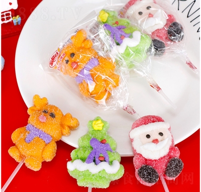 金稻谷圣誕糖果棉花糖休閑零食