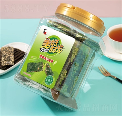 喜之郎美好時(shí)光夾心海苔片紫拌飯碎零食品