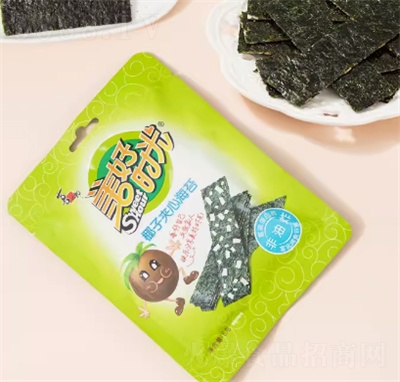 喜之郎美好時(shí)光夾心海苔椰絲味海味零食即食紫菜