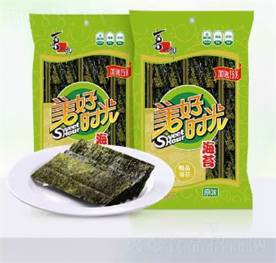 喜之郎美好時(shí)光原味海苔袋裝零食即食紫菜拌飯回憶零食