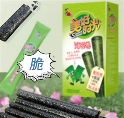 喜之郎美好時(shí)光芝麻夾心海苔卷零食