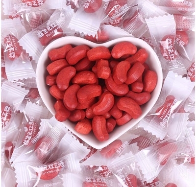 新陽益生元紅豆糖休閑糖果零食