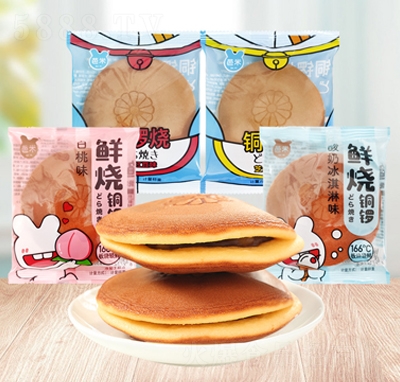 芭米銅鑼夾心蛋糕多口味早餐休閑糕點休閑零食