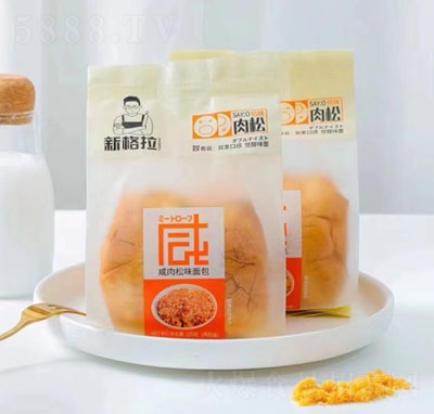 新格拉咸肉松面包休閑食品