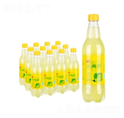 笑連連小青檸氣泡水500毫升碳酸飲料