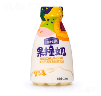 倍養(yǎng)樂(lè)果撞奶黃桃百香果乳酸菌飲品350ml