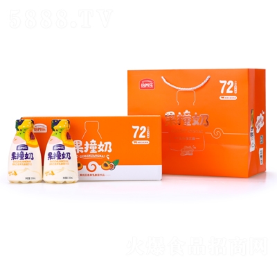 倍養(yǎng)樂(lè)果撞奶黃桃百香果乳酸菌飲品350mlX12