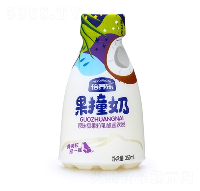 倍養(yǎng)樂(lè)果撞奶原味椰果粒乳酸菌飲品350ml