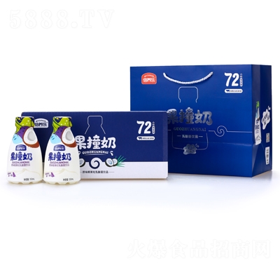 倍養(yǎng)樂(lè)果撞奶原味椰果粒乳酸菌飲品350mlX12