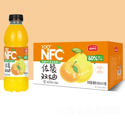 倍養(yǎng)樂(lè)佐餐雙柚復(fù)合果汁飲料600mlX15