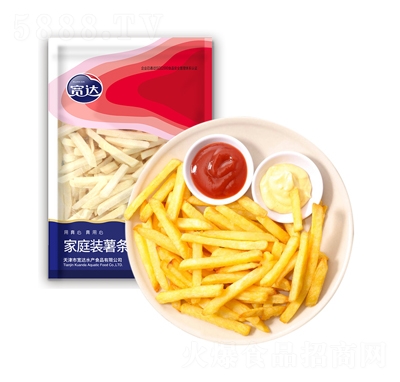 寬達(dá)家庭裝薯?xiàng)l580g速凍食品招商代理