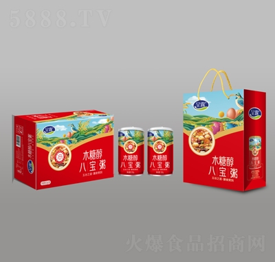 呈露木糖醇八寶粥320gX12罐