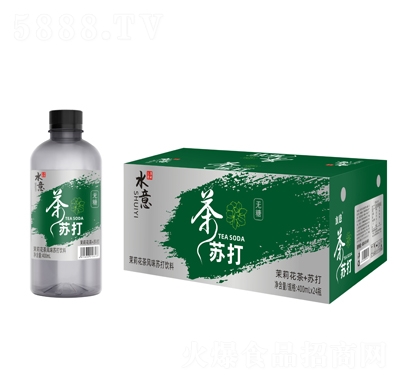 水意茉莉花茶風(fēng)味蘇打飲料400mlX24瓶招商