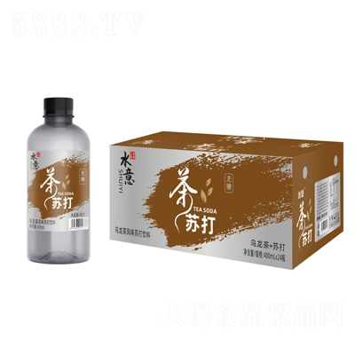 水意烏龍茶風(fēng)味蘇打飲料400mlX24瓶招商