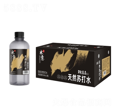 水意飲用天然蘇打水400mlX24瓶招商