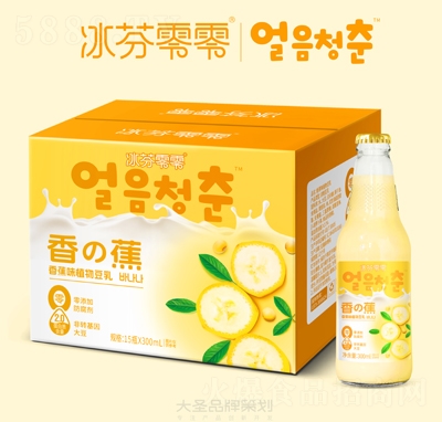 冰芬零零植物豆乳香蕉味15瓶×300ml