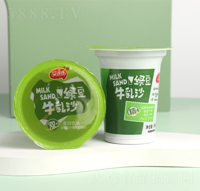 笑連連綠豆牛乳蛋白飲品