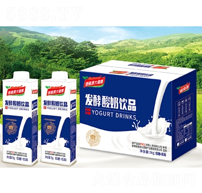 綠健源大健康發(fā)酵酸奶1kgX8瓶