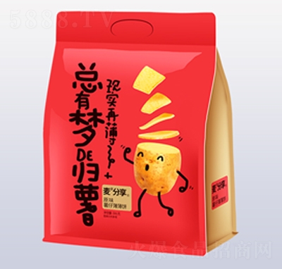 麥分享原味薯仔薄薄餅316g休閑零食招商代理