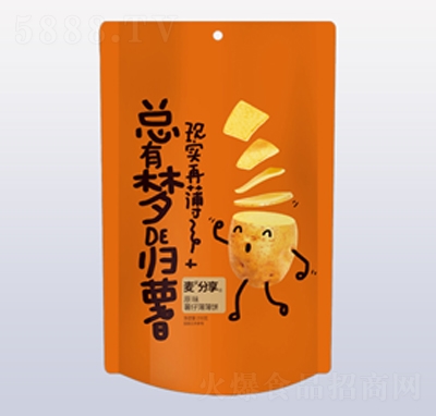 麥分享原味薯仔薄薄餅210g休閑零食招商代理