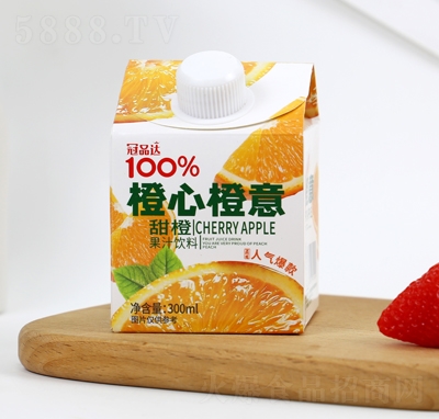 冠品達(dá)甜橙果汁飲料300ml