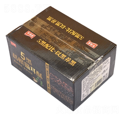 高福園五黑葛根貓耳酥300g休閑懷舊零食小吃