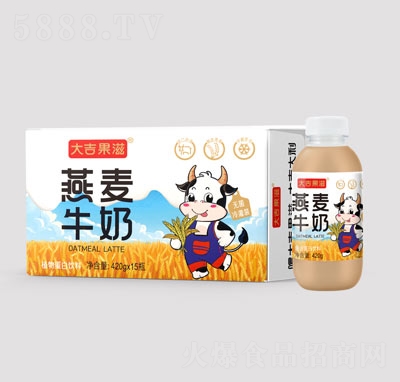 大吉果滋燕麥牛奶植物蛋白飲料420gX15瓶