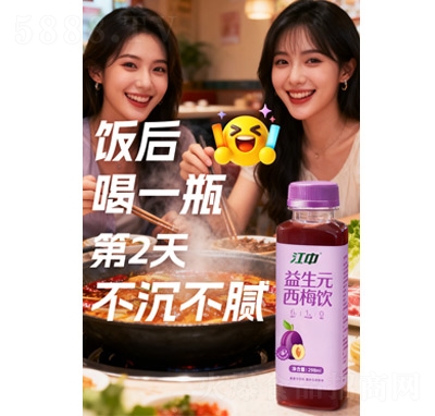 江中益生元西梅飲298ml