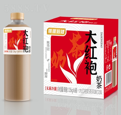 唯唯倍健大紅袍奶茶1.25kgX6瓶