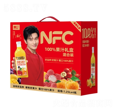 �Ͽ�100%��֭�Y�л���b 1.25L��4